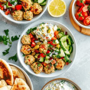 Succulent Mediterranean Chicken Meatballs Recipe