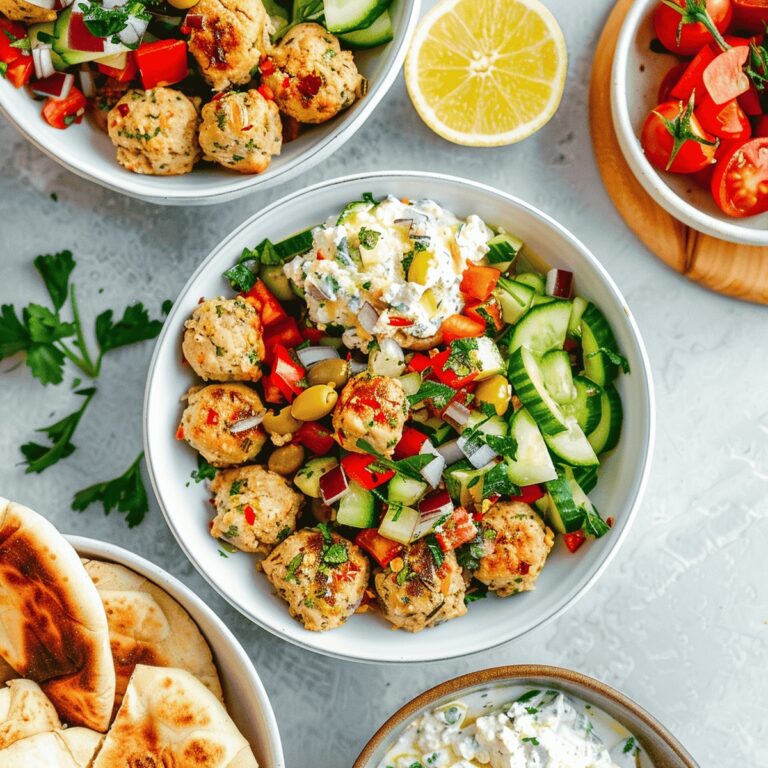 Succulent Mediterranean Chicken Meatballs Recipe