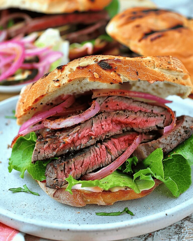 Juicy Steak Sandwich With Tangy Horseradish Sauce Recipe