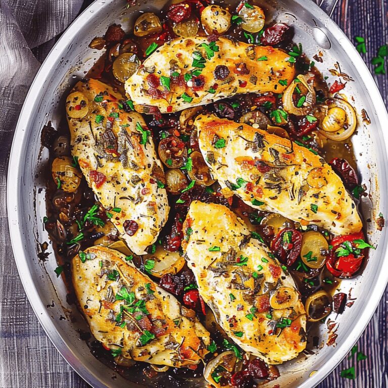 Succulent Chicken with Sun-Dried Tomatoes, Artichokes, and Capers Recipe