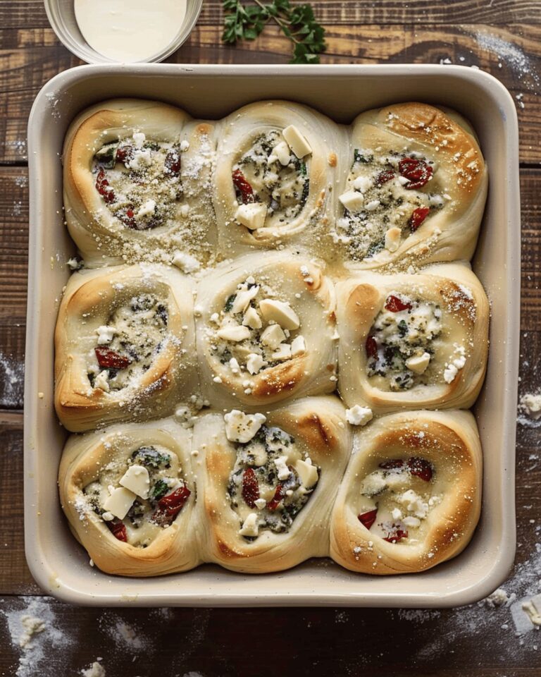 Savory Pesto Feta Rolls Recipe