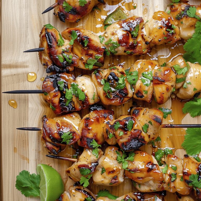 Honey Lime Grilled Chicken Skewers Recipe
