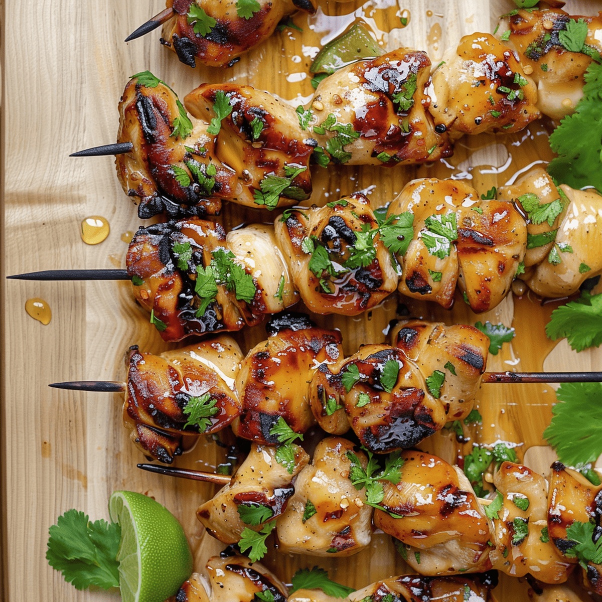 Honey Lime Grilled Chicken Skewers Recipe