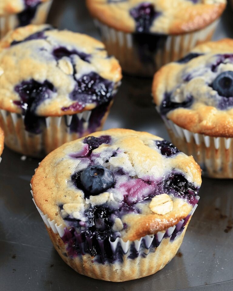 Wholesome Blueberry Oatmeal Greek Yogurt Muffins Recipe