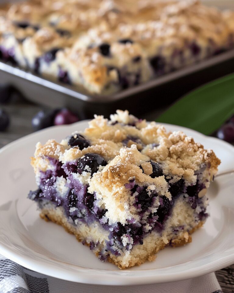 Moist Blueberry Breakfast Cake Recipe