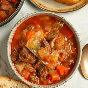 Wholesome Beef and Cabbage Soup Recipe