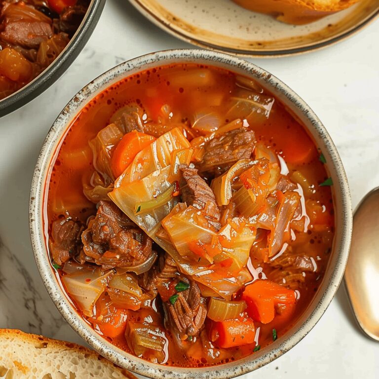 Wholesome Beef and Cabbage Soup Recipe