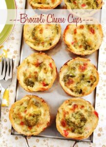 Baked Broccoli Cheese Cups Recipe