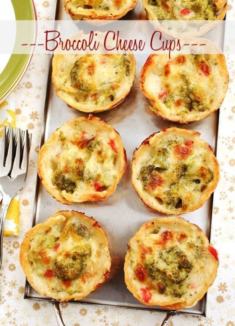 Baked Broccoli Cheese Cups Recipe