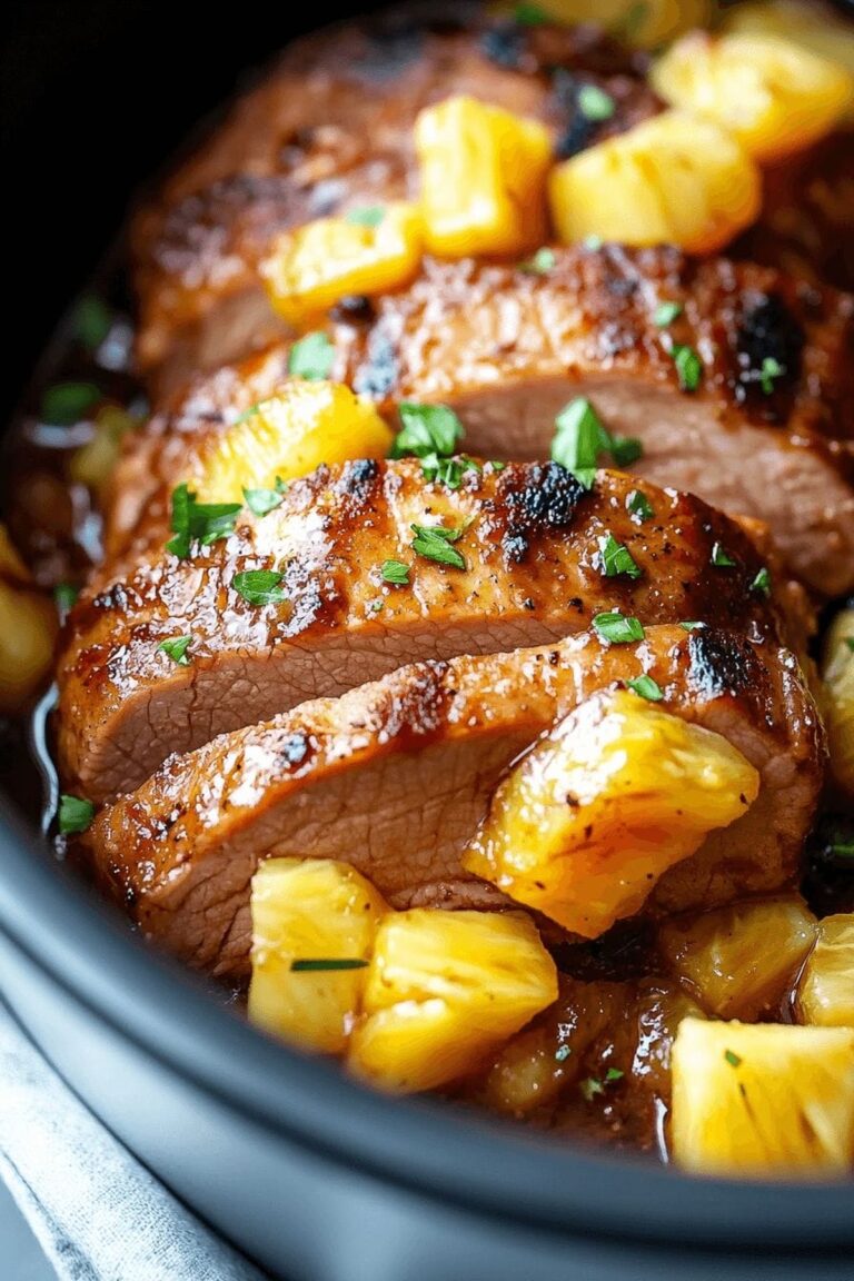 Slow Cooker Pineapple Pork Loin Recipe