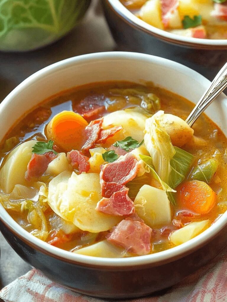 Irish Bacon, Cabbage, And Potato Soup Recipe