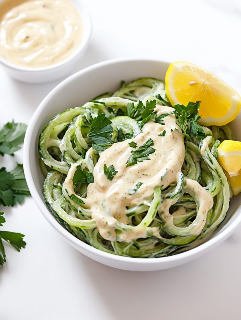 Low Carb Keto Cucumber Noodles Recipe
