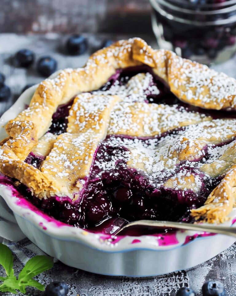 Irresistible Deep Dish Blueberry Pie Recipe