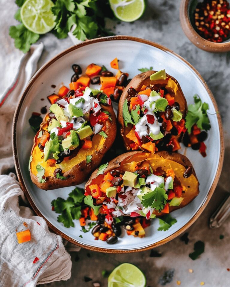 Black Bean Stuffed Sweet Potatoes Recipe