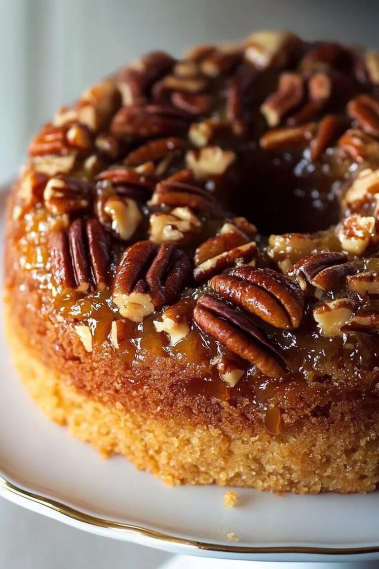 Pecan Upside Down Cake Recipe
