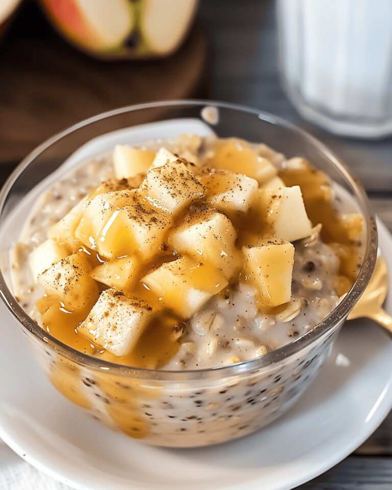 Creamy Apple Cinnamon Overnight Oats Recipe