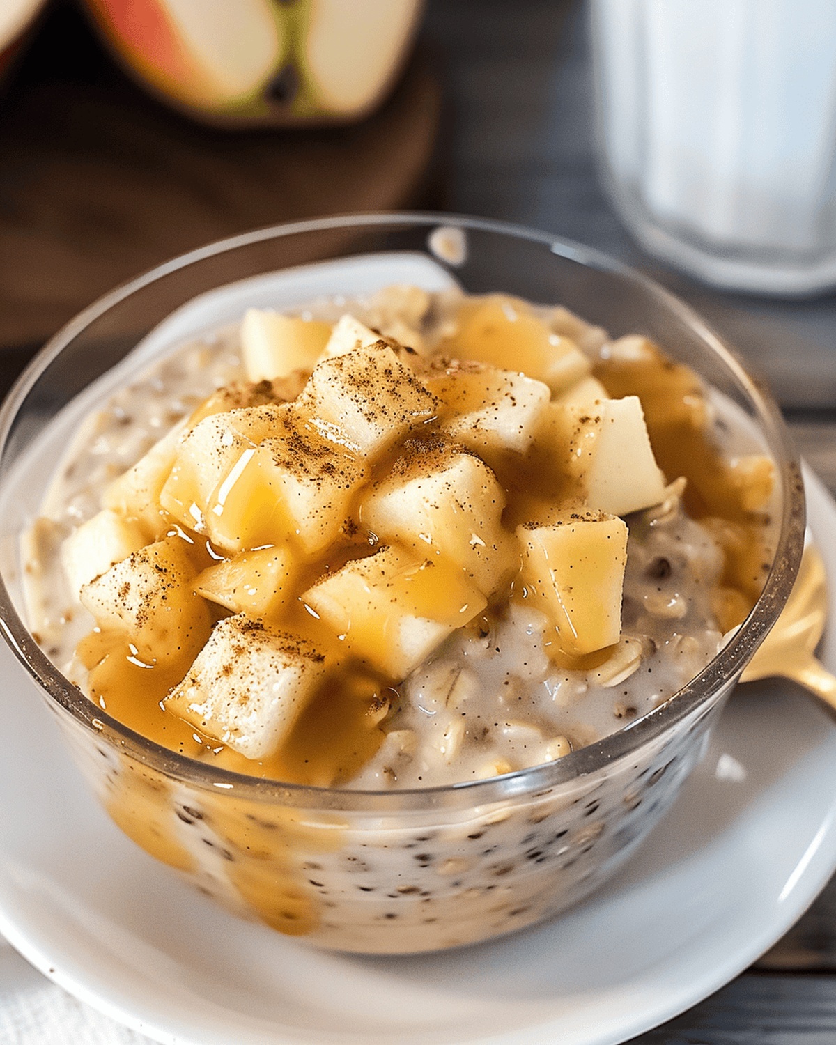 Creamy Apple Cinnamon Overnight Oats Recipe