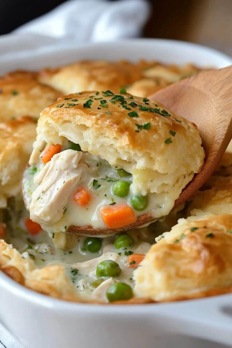 Creamed Chicken And Biscuits Casserole Recipe