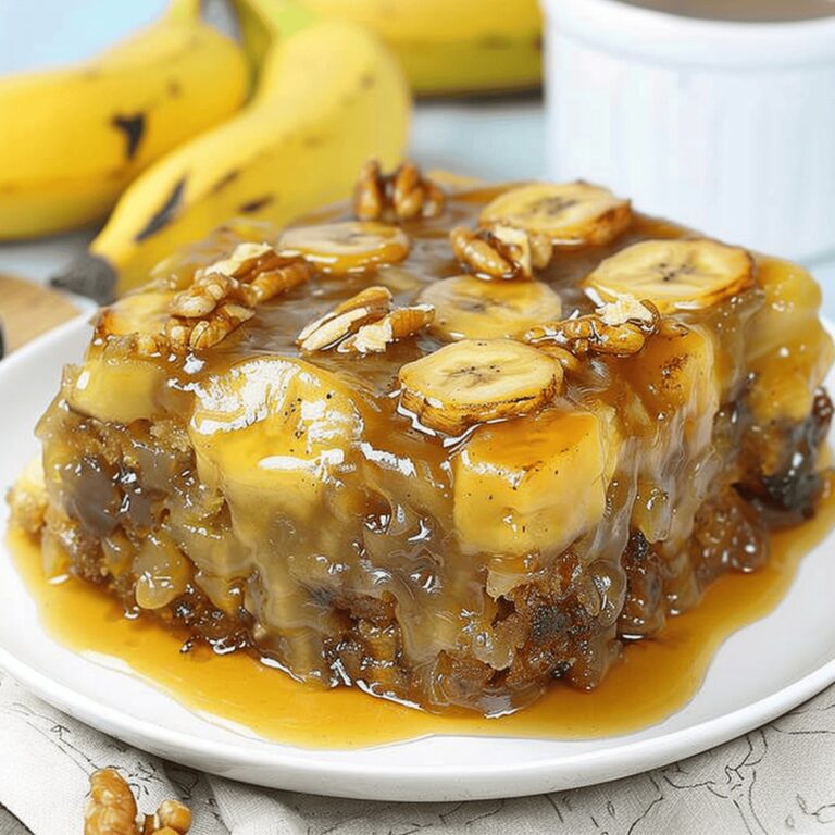Irresistible Banana Upside Down Cake Recipe