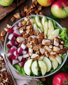 Crispy Chicken Apple Walnut Salad Recipe
