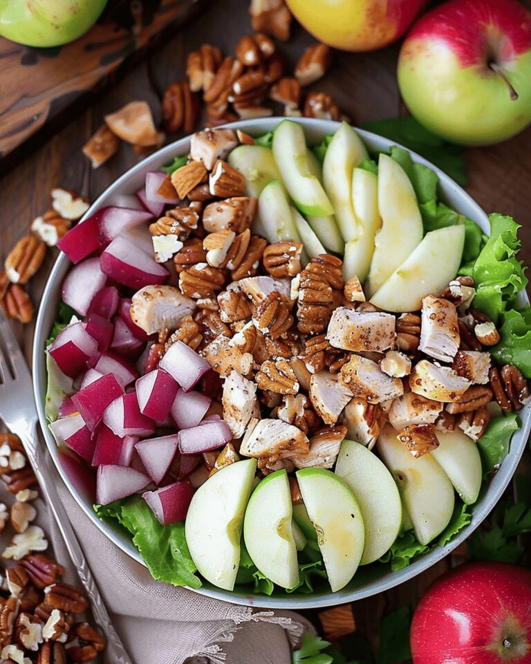 Crispy Chicken Apple Walnut Salad Recipe