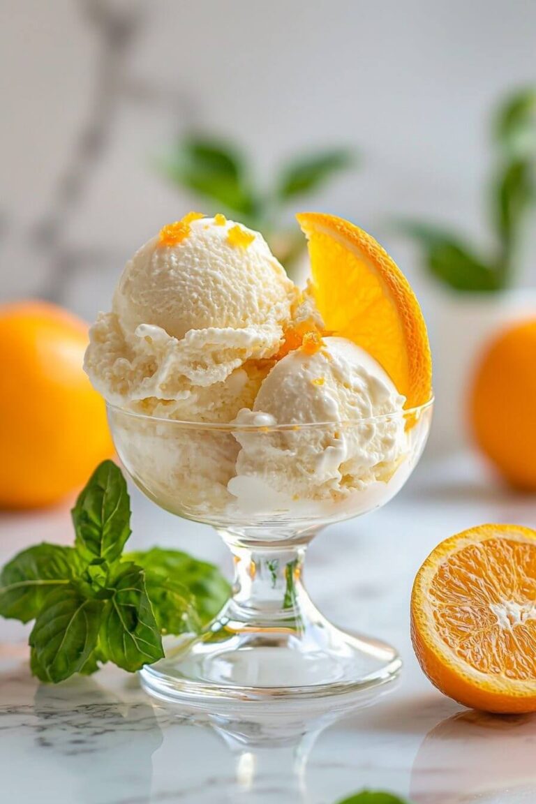 2-Ingredient Orange Sherbet Recipe