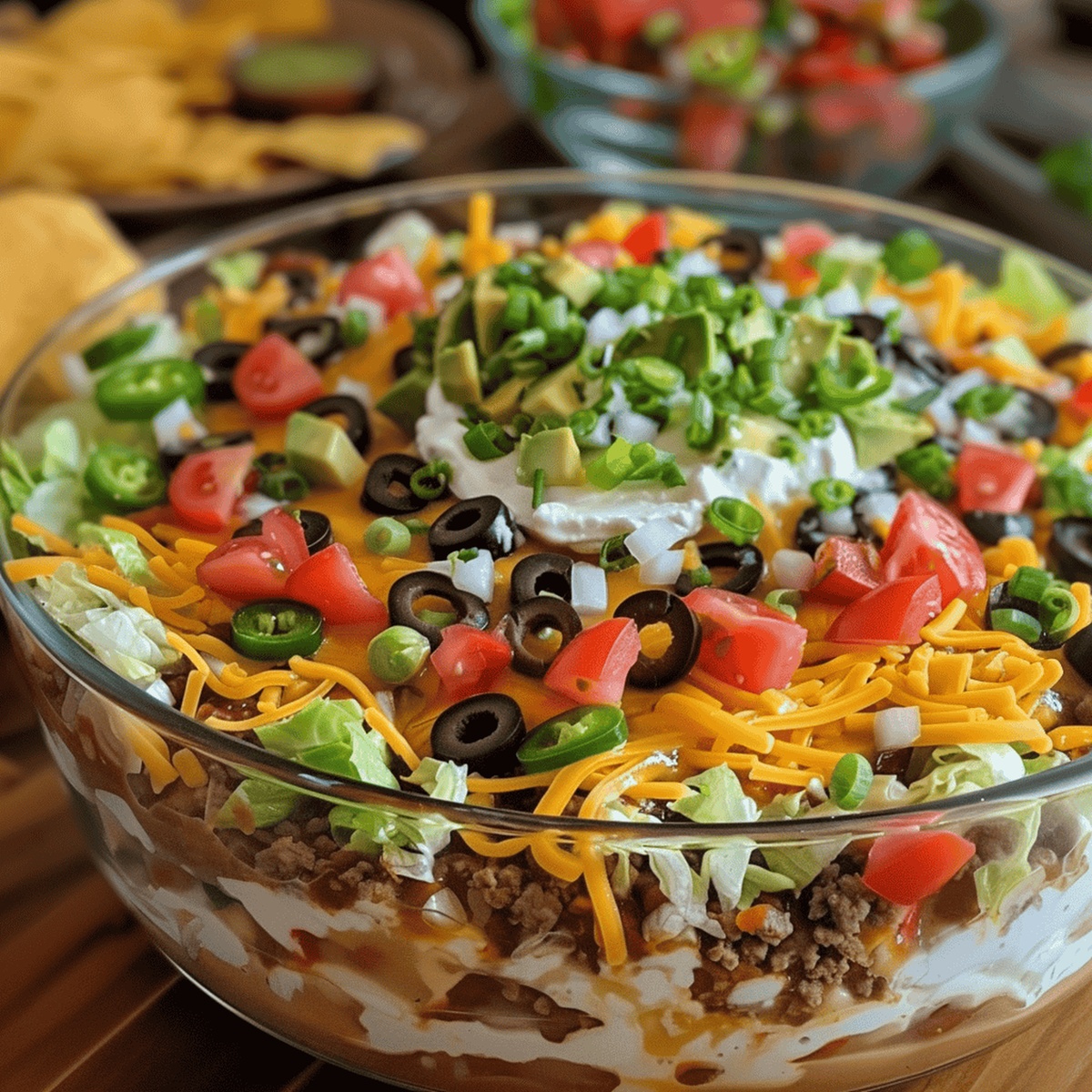 Irresistible Seven-Layer Taco Dip Recipe