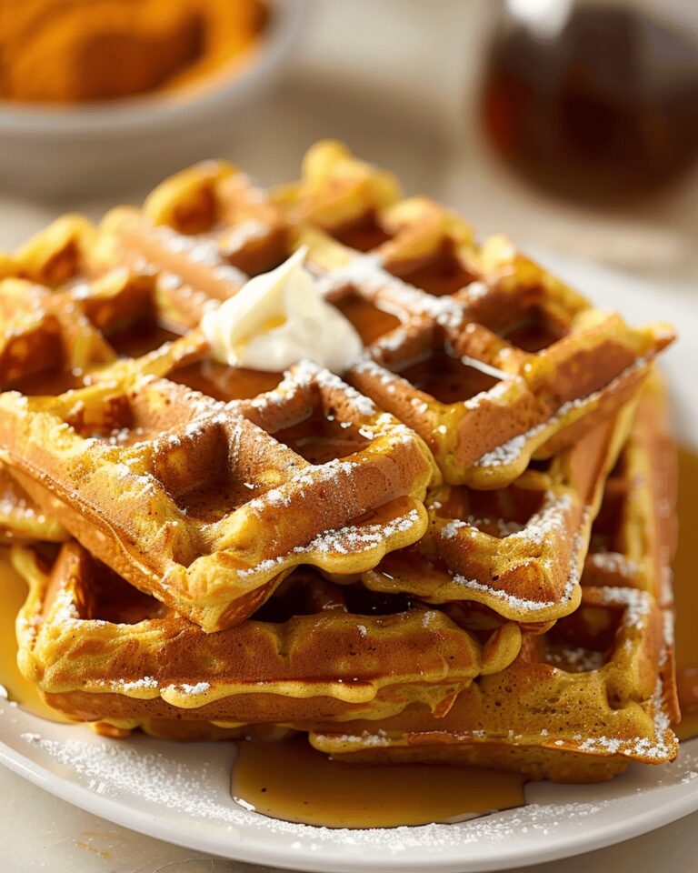 Pumpkin Spice Waffles Recipe