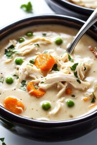Low Carb Keto Slow Cooker Chicken Pot Pie Soup Recipe
