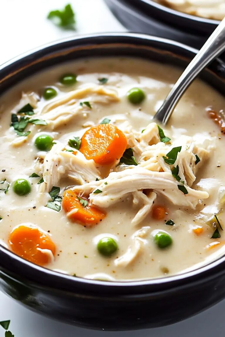 Low Carb Keto Slow Cooker Chicken Pot Pie Soup Recipe
