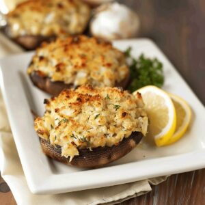 Crab-Stuffed Portobello Mushrooms Recipe