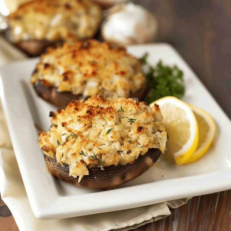 Crab-Stuffed Portobello Mushrooms Recipe