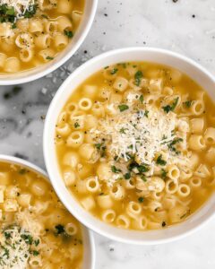 Velvety Parmesan Pasta Soup Recipe