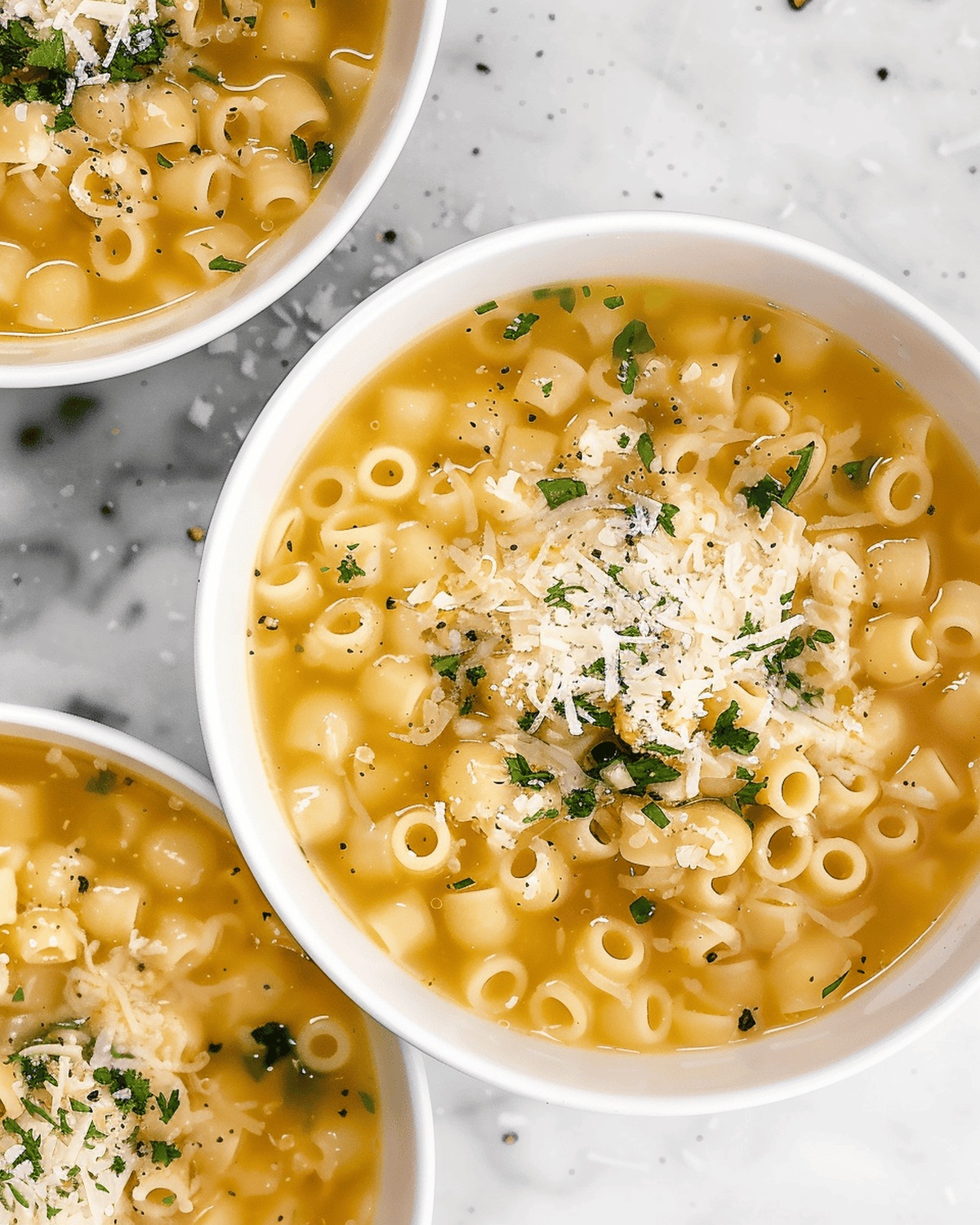 Velvety Parmesan Pasta Soup Recipe