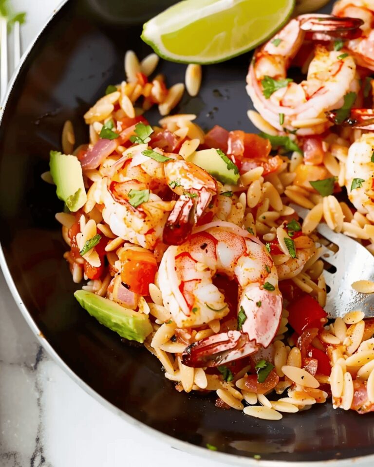 Zesty Mexican-Spiced Shrimp and Orzo Skillet Recipe