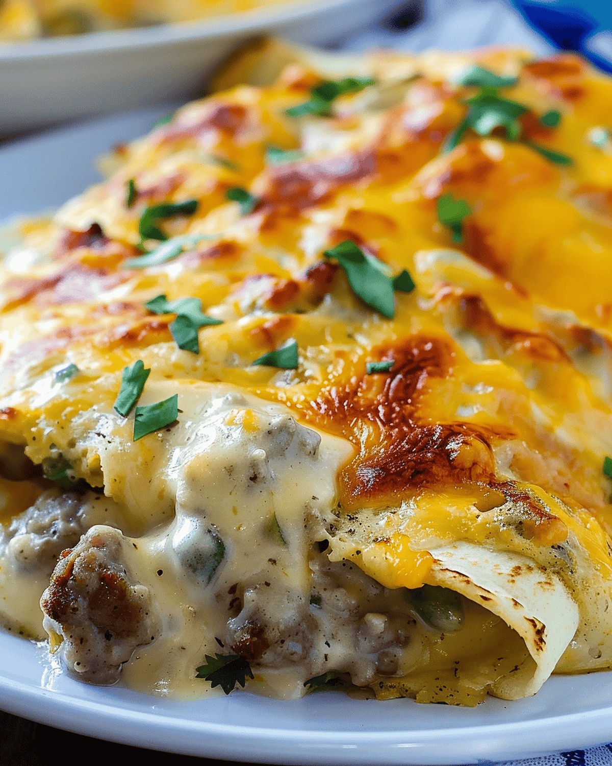 Cheesy Breakfast Enchiladas Recipe
