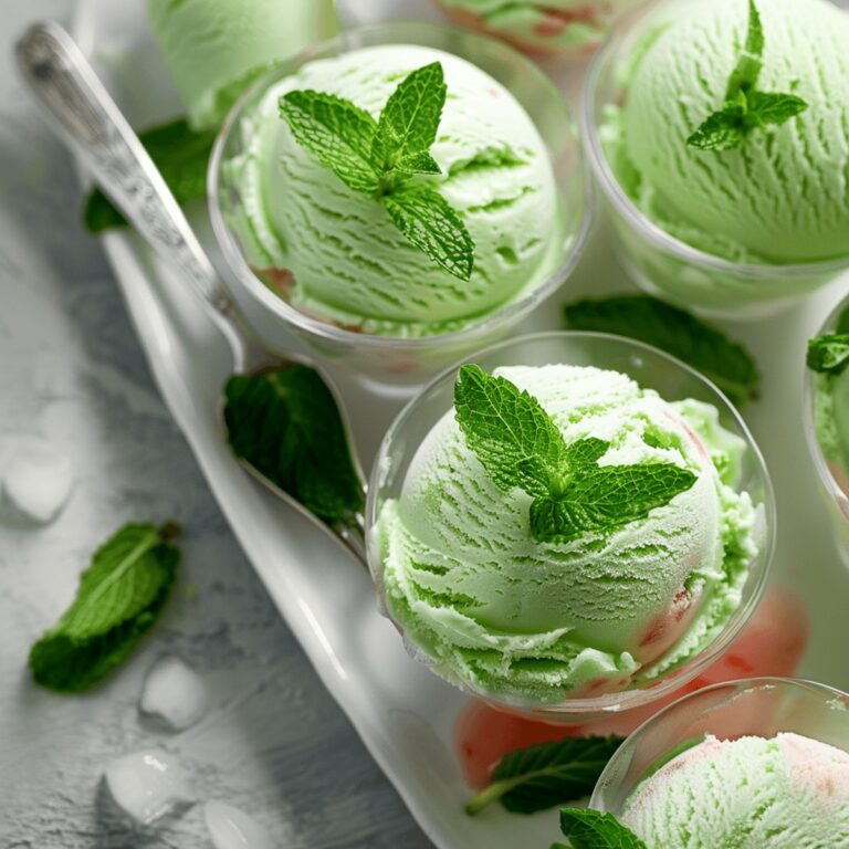 Creamy Mint Ice Cream Recipe