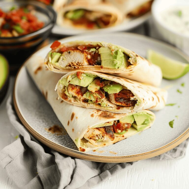 Crispy Avocado Chicken Wraps Recipe