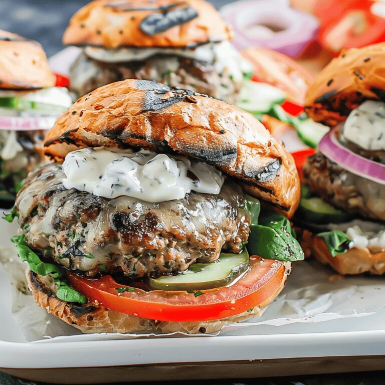 Mouthwatering Greek Burgers Recipe