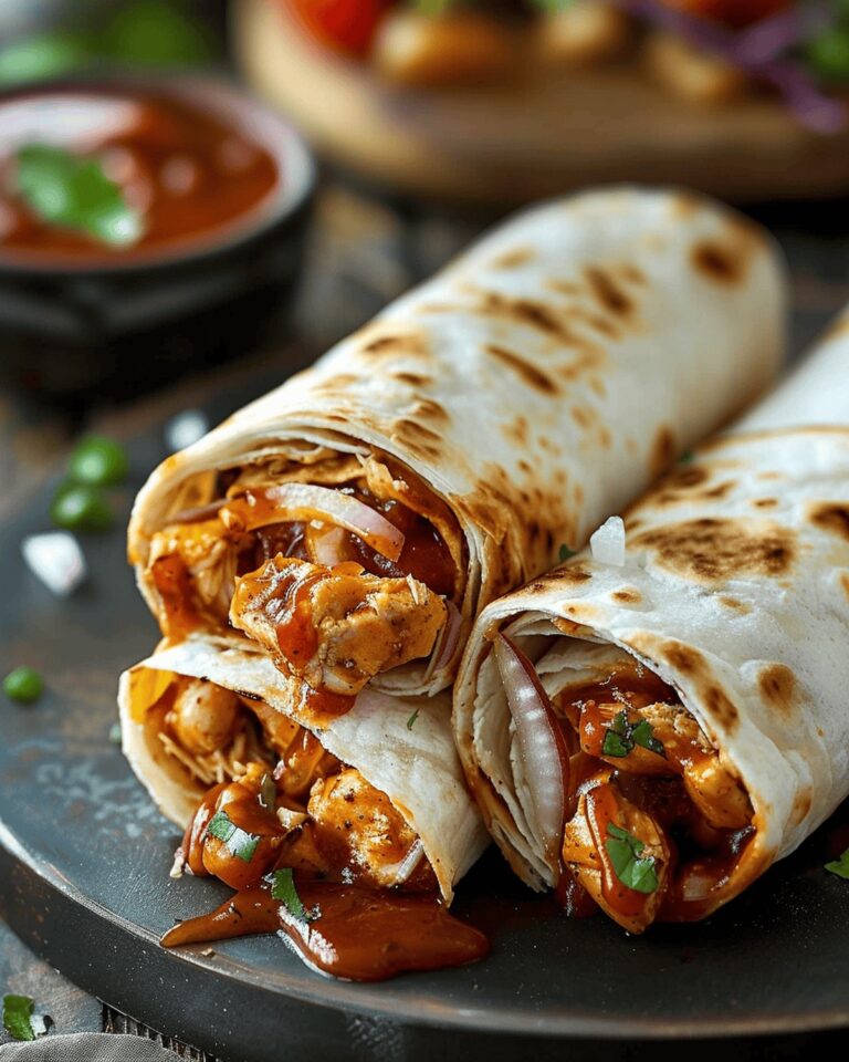 Savory BBQ Chicken Wraps Recipe