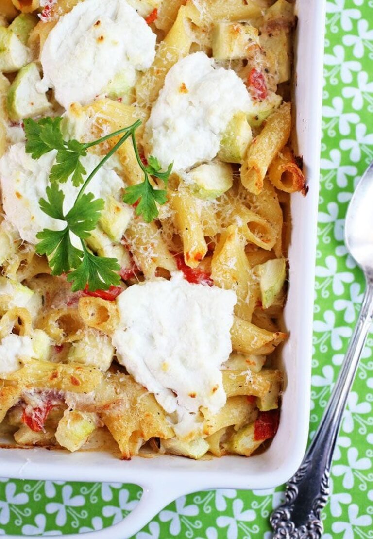 Zucchini & Ricotta Pasta Bake Recipe