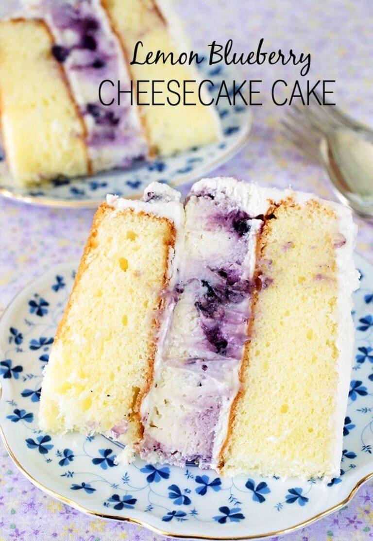 Lemon-Blueberry Cheesecake Cake Recipe