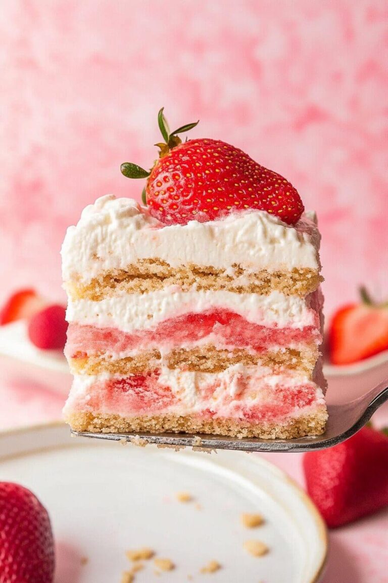 Strawberry Icebox Cake Recipe