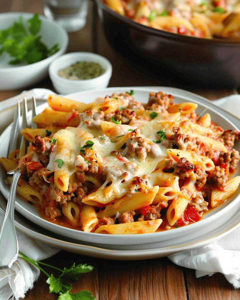 Indulgent Italian Sausage Pasta Bake Recipe