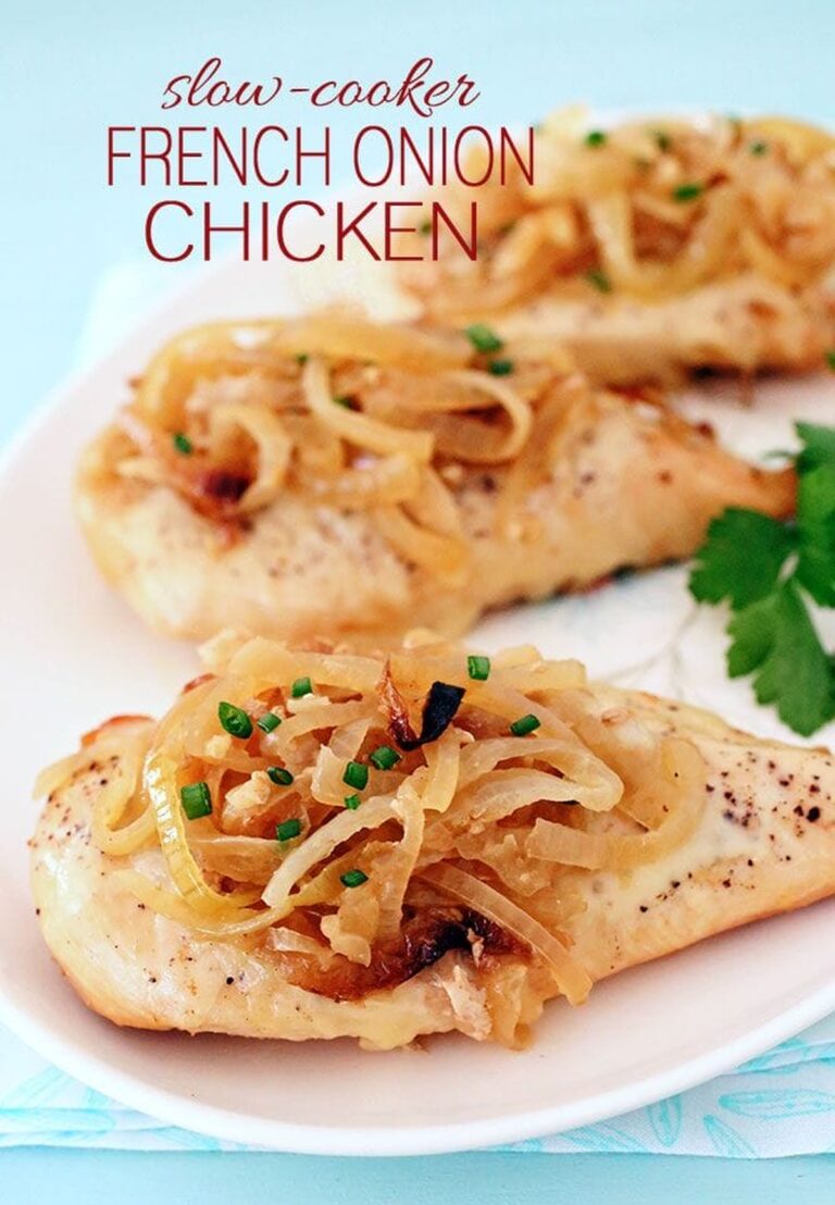 Slow Cooker French Onion Chicken Recipe
