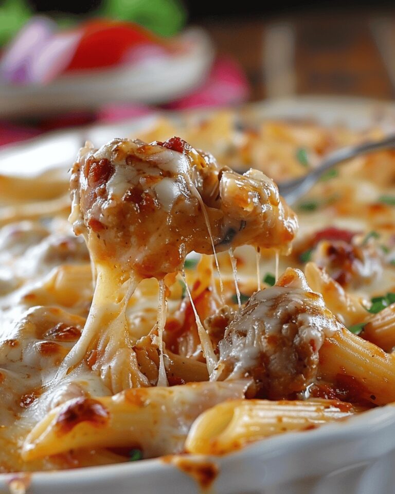 Rustic Italian Sausage Penne Bake Recipe