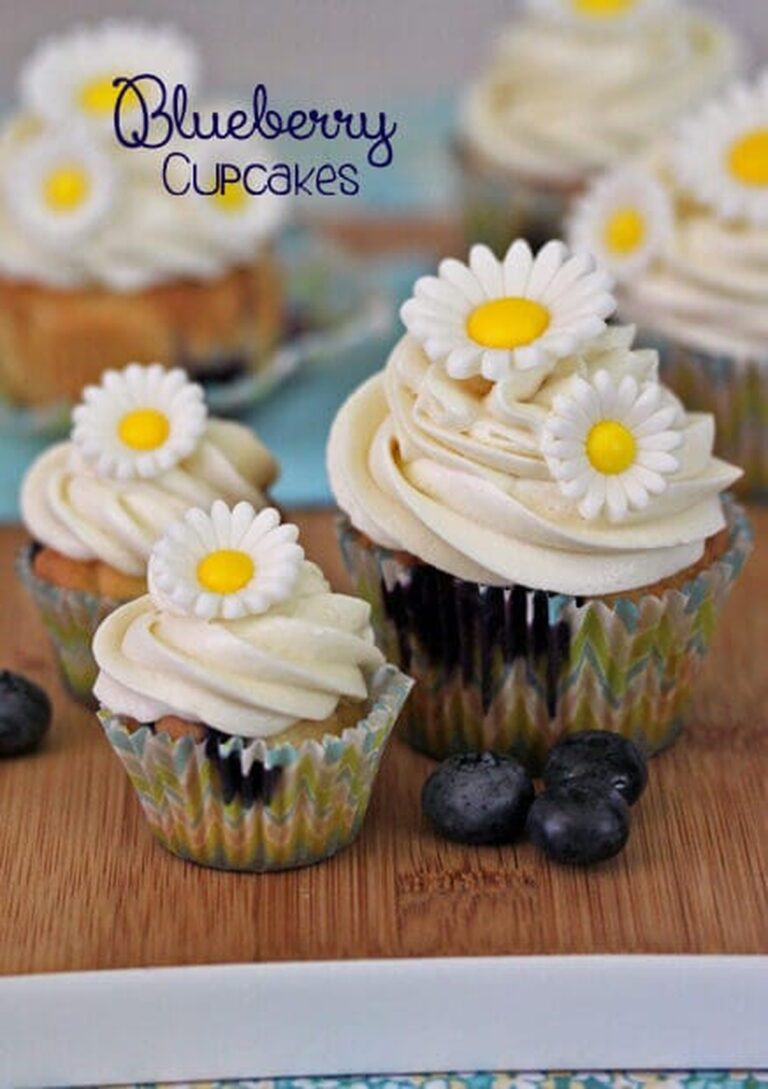 Blueberry Cupcakes With Lemon Cream Cheese Frosting Recipe