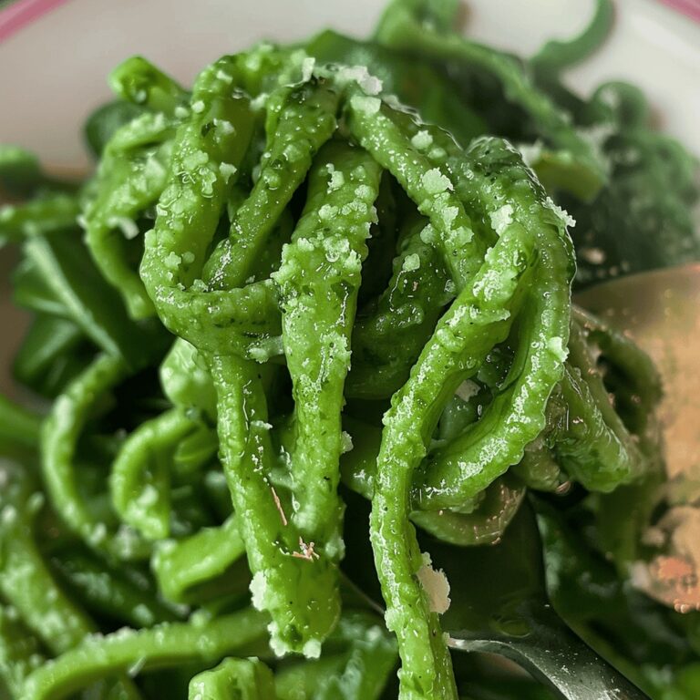 Hearty Spinach Pici Pasta Recipe