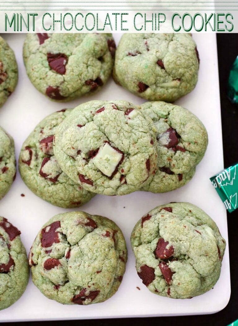 Mint Chocolate Chip Cookies Recipe