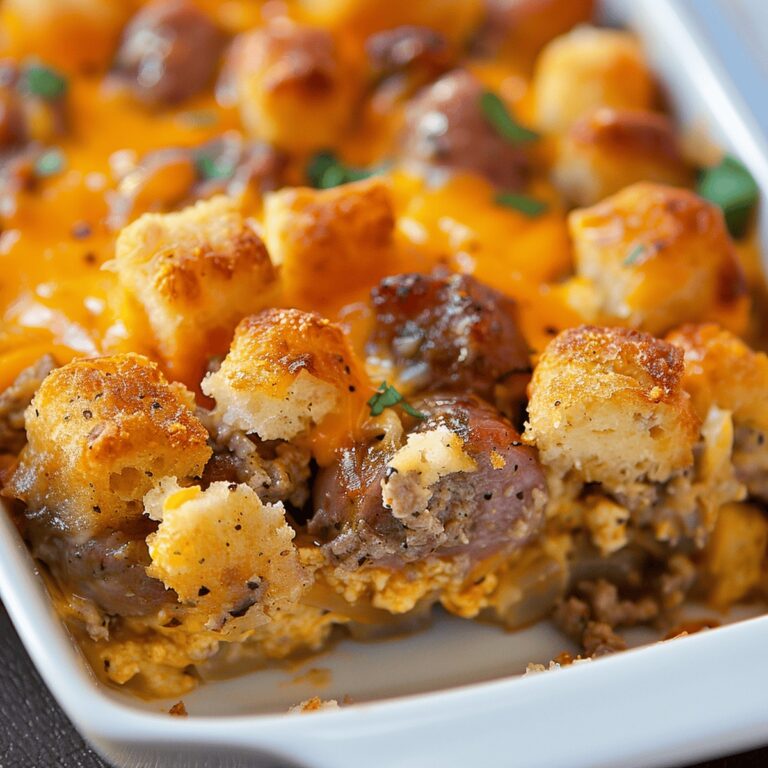 Hearty Tater Tot Sausage Breakfast Casserole Recipe